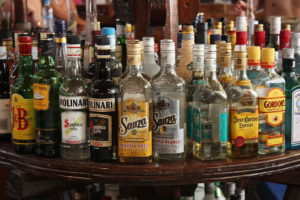 many bottled of alcohol